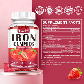 Gummies de Fer Hovika en gros plan montrant leur forme et couleur