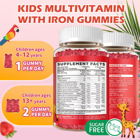 Gummies de fer Hovika pour enfants, présentation en boîte