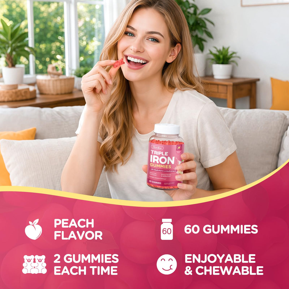 Gummies de Fer Hovika, prise en main, format pratique
