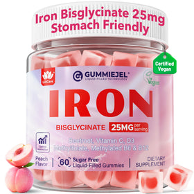 Gummies de fer LILICARE 25mg, 60 Cts, vue de face