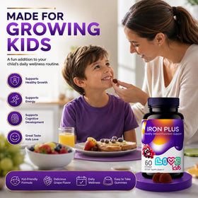 Gummies de fer LIVS ouvertes, prêtes à être consommées