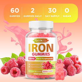 Gummies de Fer MEENCCD avec une vue de côté de la boîte