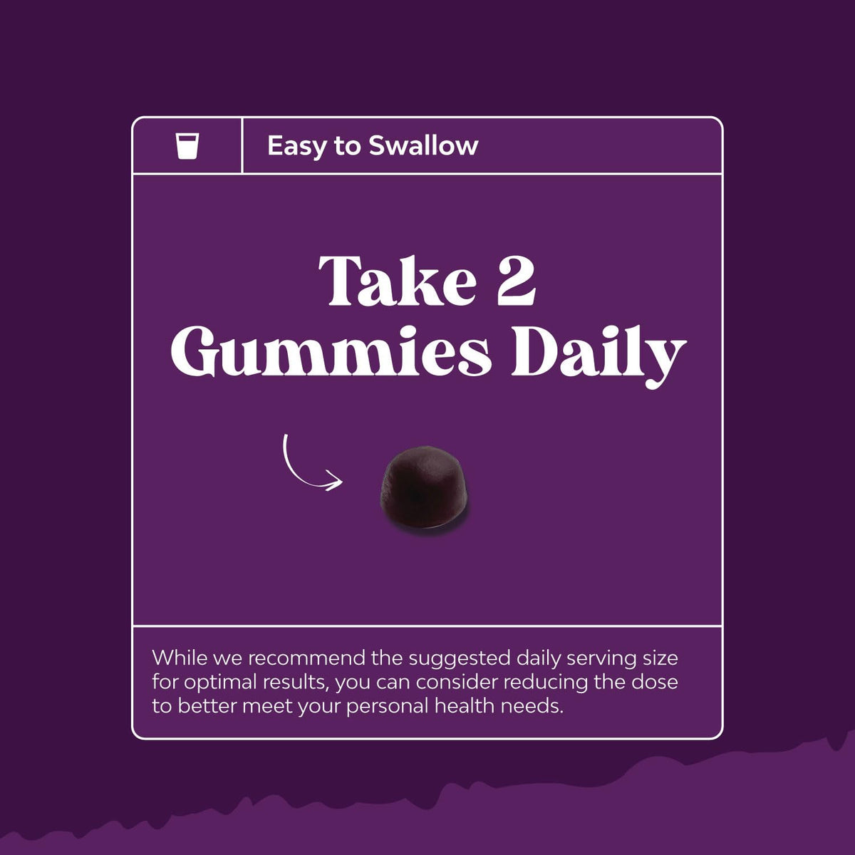Gummies de fer Natures Craft en gros plan sur une table