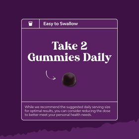 Gummies de fer Natures Craft en gros plan sur une table