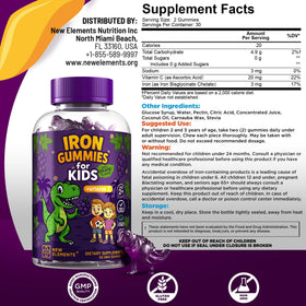 Gummies de Fer New Elements pour Enfants, présentation des gummies sur une table