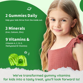 Gummies de Fer ReviNutra - Détail des gummies au goût pomme et kiwi