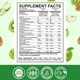 Gummies de Fer ReviNutra - Flacon avec étiquette détaillant les ingrédients