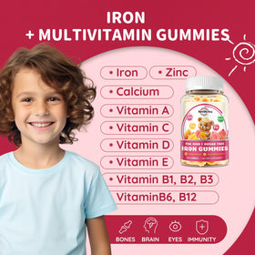 Gummies de fer ReviNutra, format doux et non collant