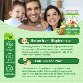Gummies de Fer ReviNutra - Gummies sur une assiette