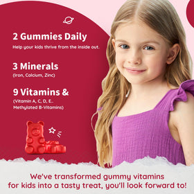 Gummies de fer ReviNutra pour enfants, ingrédients et informations nutritionnelles