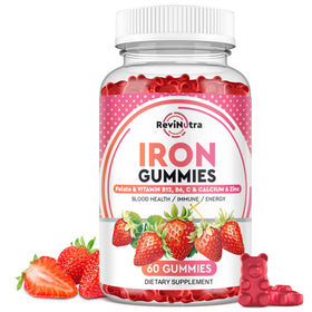 Gummies de Fer ReviNutra, vue avant avec emballage