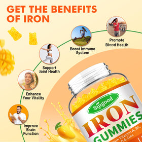 Gummies de fer Sijigood avec ingrédients naturels