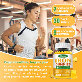 Gummies de fer Sijigood avec ingrédients naturels