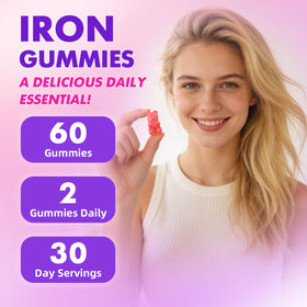 Gummies de fer softbear, mise en scène avec des fruits