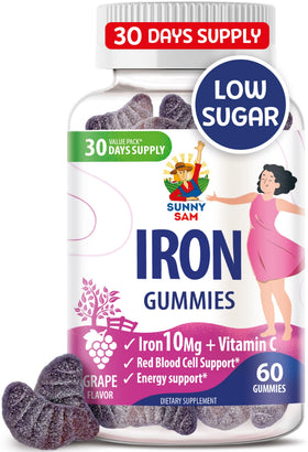 Gummies de Fer SUNNY SAM, saveur raisin, vue de face