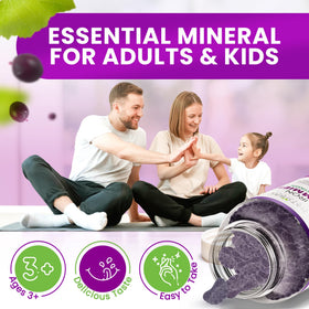 Gummies de fer vegan Natural BioScience avec une portion visible