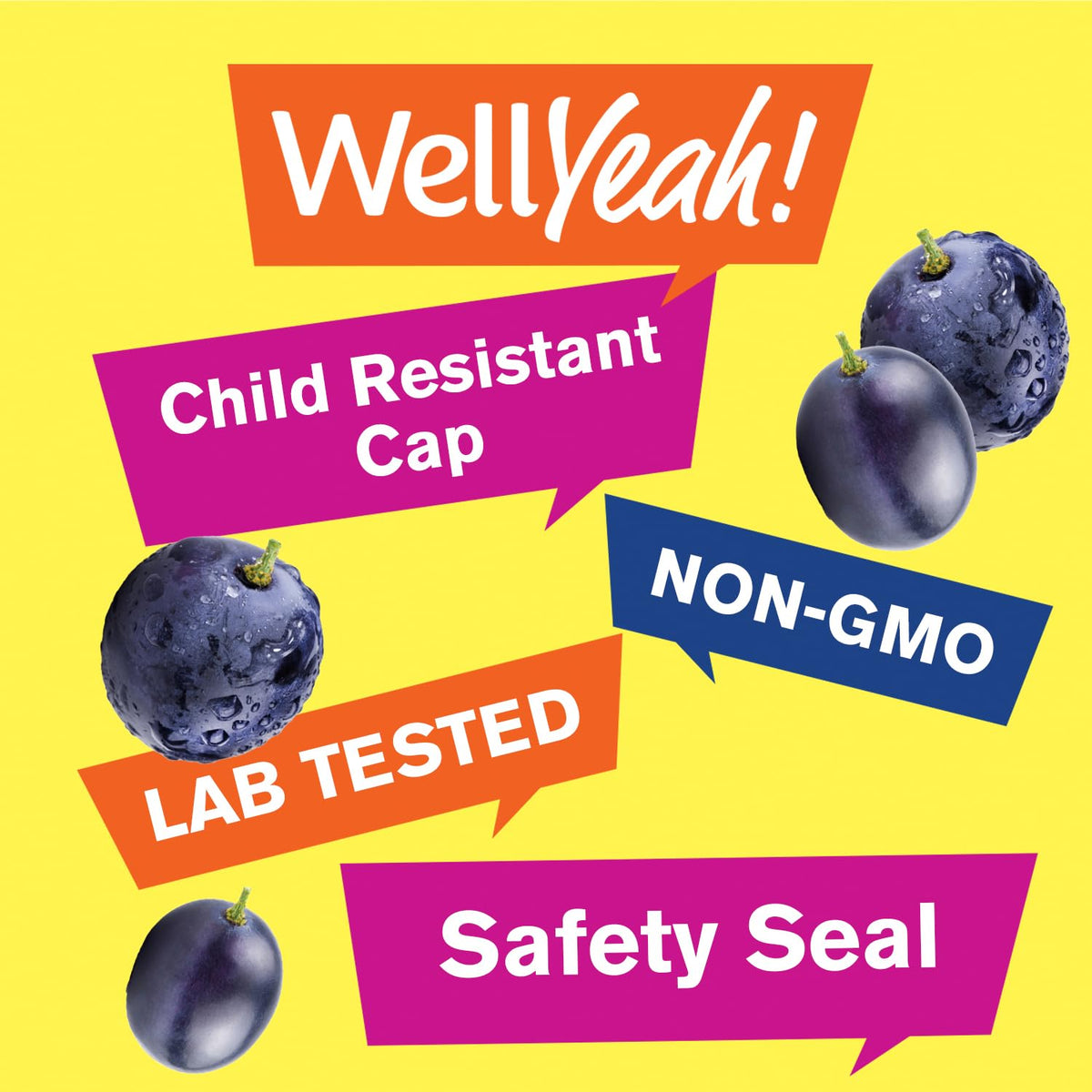 Gummies de Fer WellYeah, détail de la texture