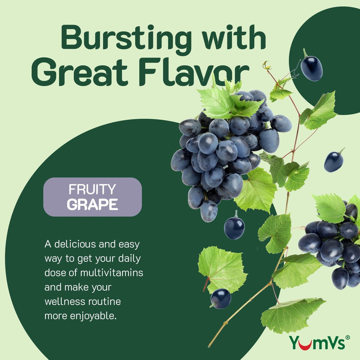 Gummies de Fer YUM-V'S avec une portion de deux gummies