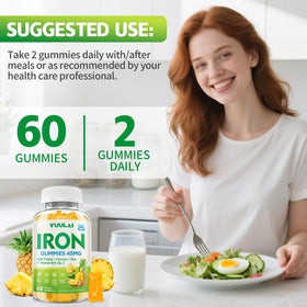 Gummies de Fer YUULAI, affichage de la boîte avec logo