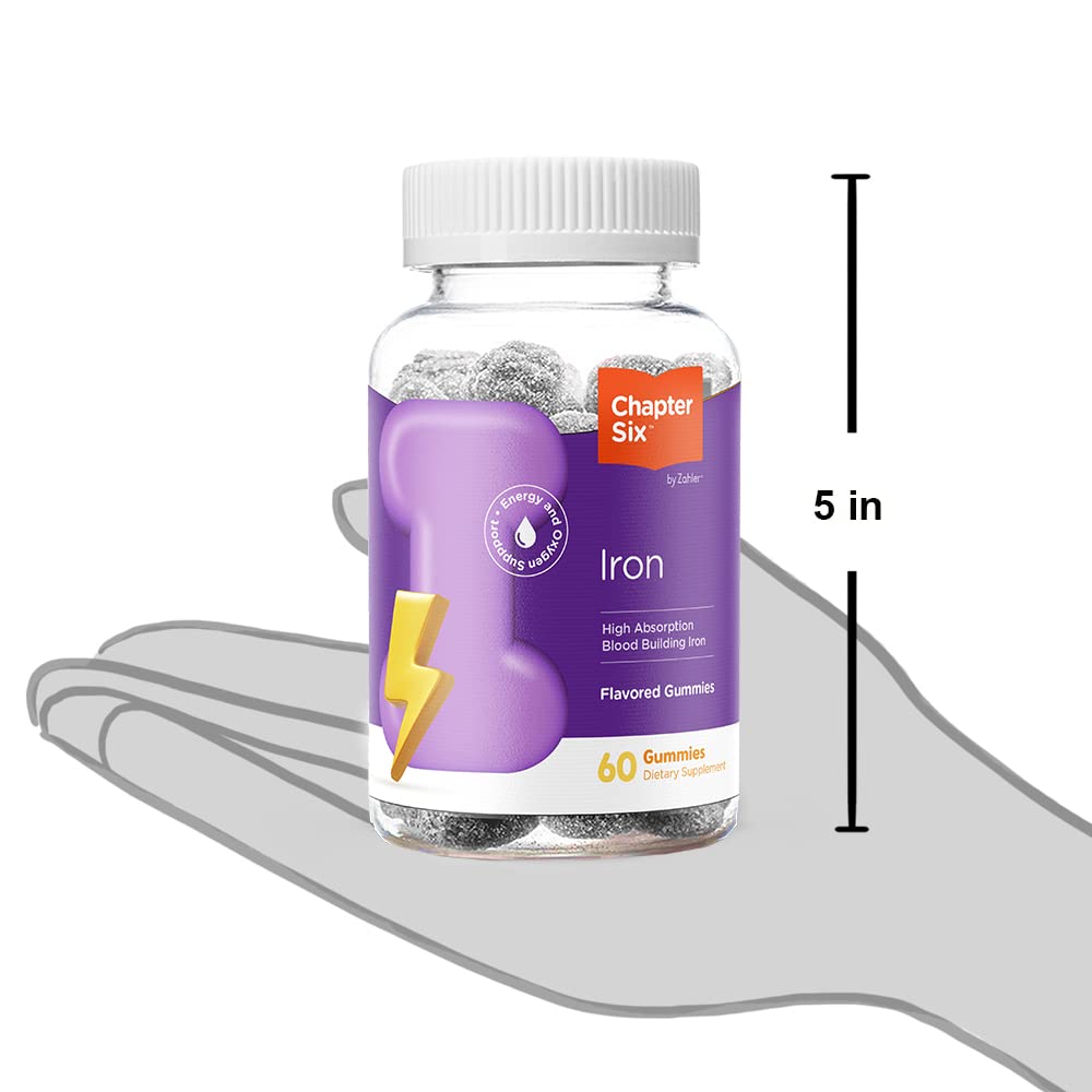 Gummies de fer Zahler avec une main tenant une gomme