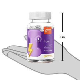 Gummies de fer Zahler avec une main tenant une gomme