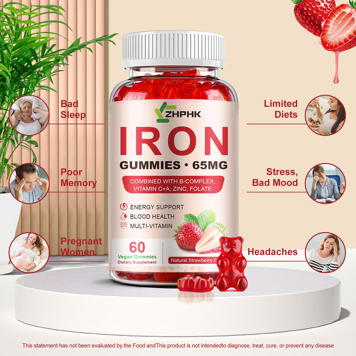Gummies de Fer ZHPHK avec un enfant souriant