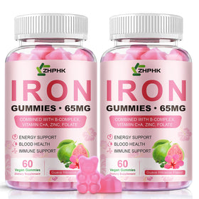 Gummies de Fer ZHPHK front view avec packaging coloré