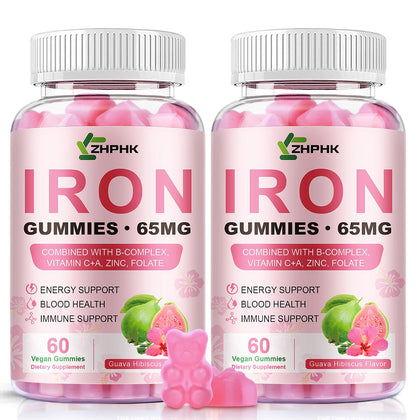 Gummies de Fer ZHPHK front view avec packaging coloré
