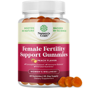 Gummies de fertilité Natures Craft 60ct vue de face dans leur emballage