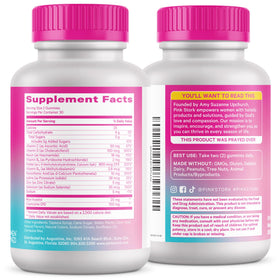 Gummies de Fertilité Pink Stork dans une main pour montrer la taille