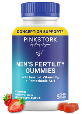 Gummies de fertilité pour hommes Pink Stork, vue de face