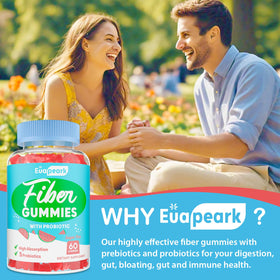 Gummies de fibre Euapeark, flacon ouvert