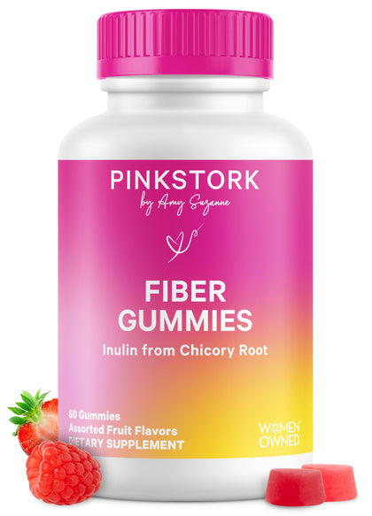 Gummies de Fibre Végétale Pink Stork, 60 chews, emballage avant