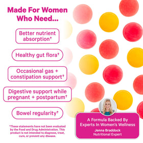 Gummies de Fibre Végétale Pink Stork, 60 chews, présentation des gummies