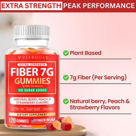 Gummies de Fibre VITBOOST avec une cuillère