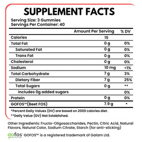 Gummies de Fibre VITBOOST saveur fraise