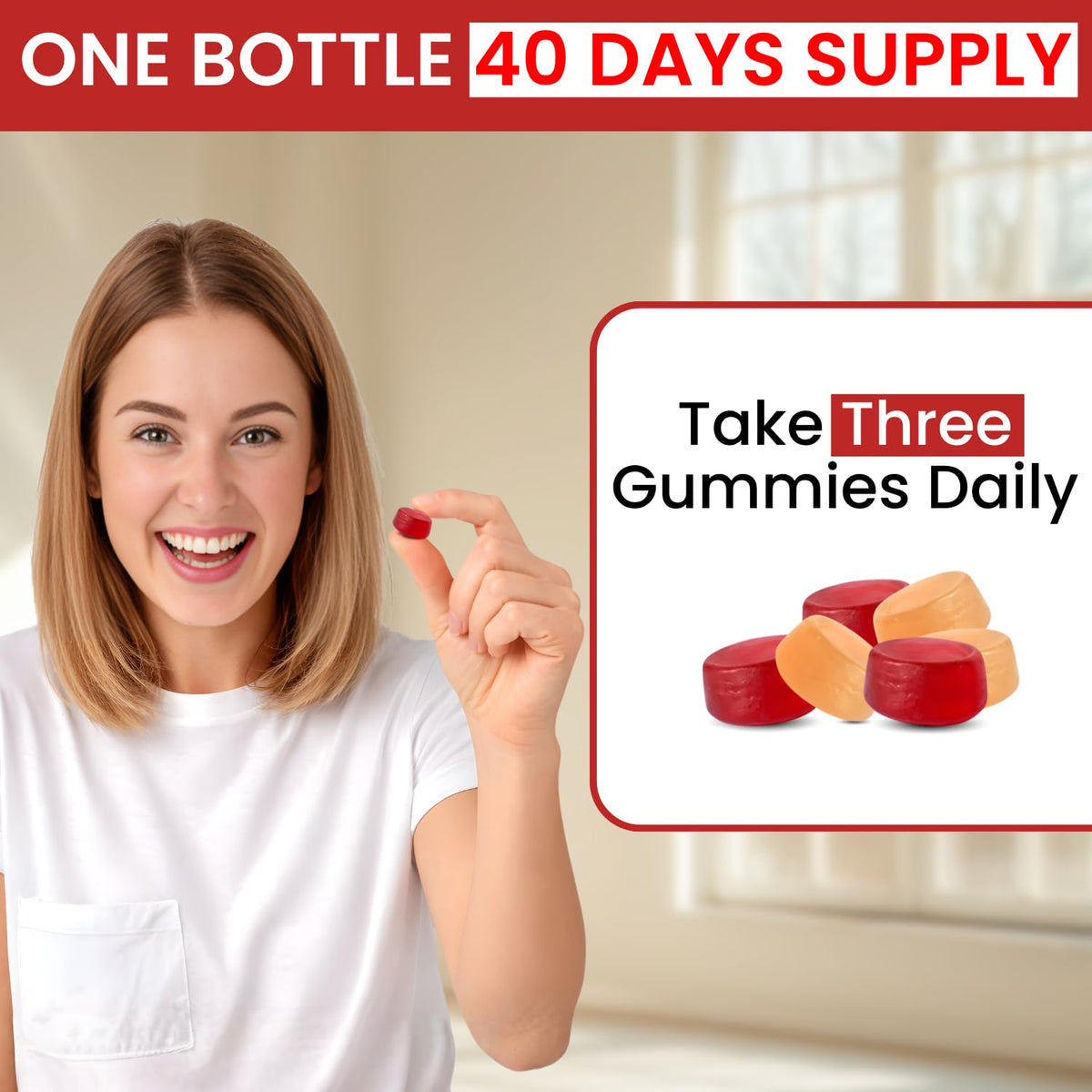 Gummies de Fibre VITBOOST sur une table