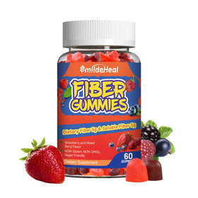 Gummies de fibres alimentaires SmildeHeal avec packaging visible