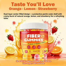 Gummies de fibres CleverasHealth 10g en portion