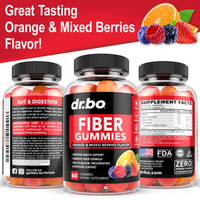 Gummies de Fibres DR. BO avec un enfant souriant