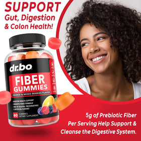 Gummies de Fibres DR. BO avec une portion de 5 g de fibres