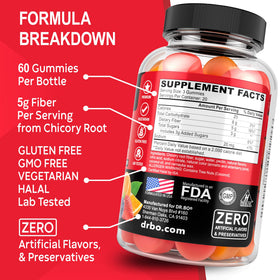 Gummies de Fibres DR. BO emballage ouvert