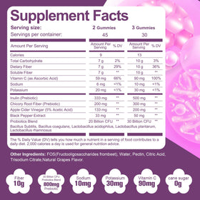 Gummies de Fibres Migcopat vue de côté avec étiquette