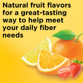 Gummies de Fibres Nature Made avec goût fraise, citron et orange