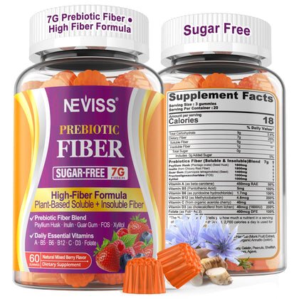 Gummies de fibres NEVISS 7G, vue de face, emballage
