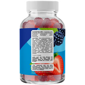Gummies de fibres Phytoral sur fond blanc