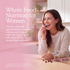 Gummies de fruits bio Garden of Life pour Femmes, goût baies
