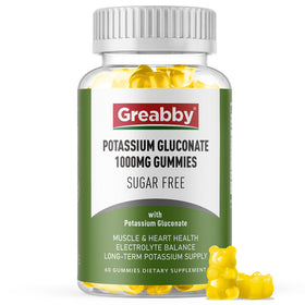 Gummies de Gluconate de Potassium GREABBY 1000mg, paquet avant