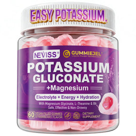 Gummies de Gluconate de Potassium NEVISS 1300mg, vue de face