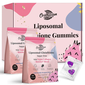 Gummies de glutathione liposomal Orinthalixium face avant avec packaging coloré